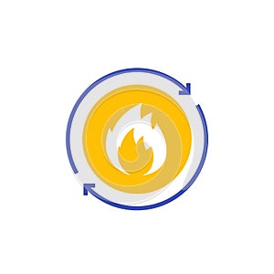 Metabolism vector icon on white