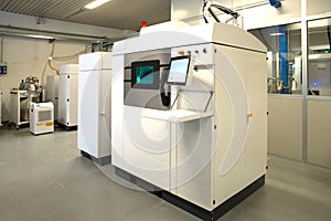 Metal 3D printer DMLS - Direct metal laser sintering DMLS is an additive manufacturing technique that uses a laser fired into