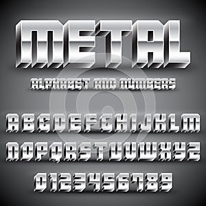 Metal Alphabet and Numbers