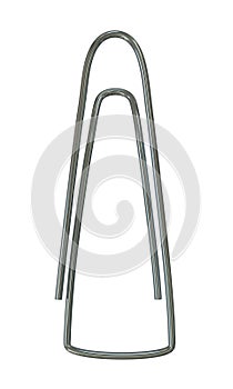Metal angled glossy paperclip