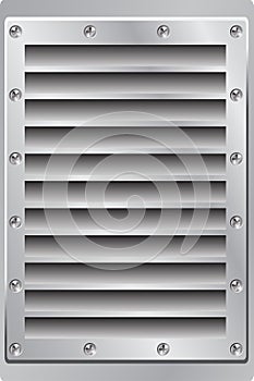 Metal Background Air Vent