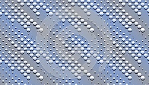 Metal background texture with bumps dots.Vector seamless pattern.