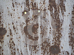 Metal background worn with rust and holes