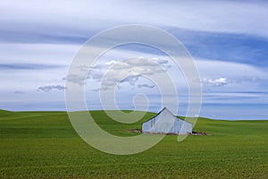 Metal barn on the Palouse.