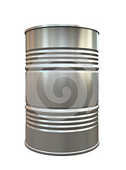 Metal barrel isolated