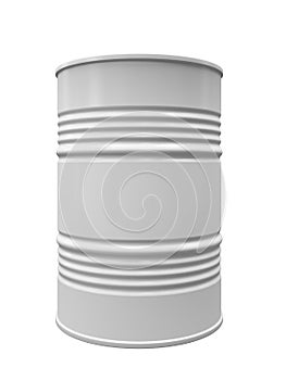 Metal barrel isolated