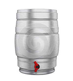 Metal Beer Keg Isolated