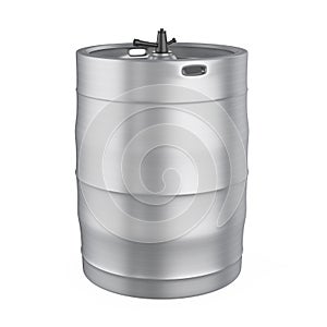 Metal Beer Keg Isolated