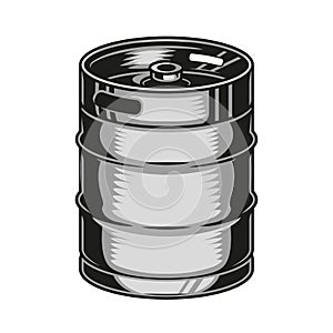 Metal beer keg vintage template