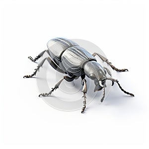 Metal Beetle 3d Model - Tenebrous Style - Stock Photo