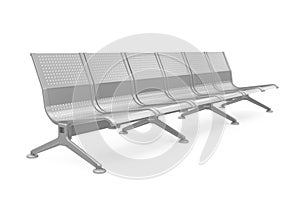 Metal Bench Isolated