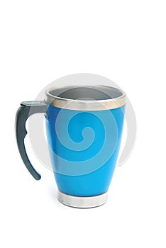 Metal blue cup