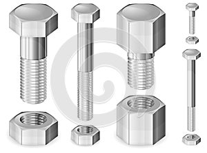 Metal Bolt and Nut