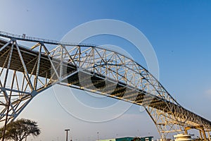 A Metal Bowstring Bridge on the Texas Coast.