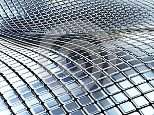 Metal boxes background