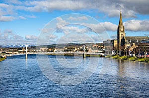 Metal Bridge in Inverness, Scotland