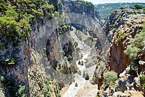 Metal Bridge over the Aradena Canyon (Crete) photo