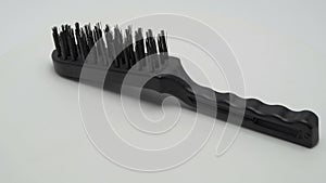 Metal brush on a white background