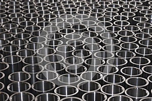 Metal bushings one type, texture