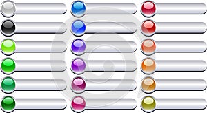 Metal buttons. [Vector]