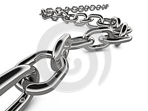 Metal Chain Concept Graphic