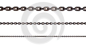 Metal chain isolated