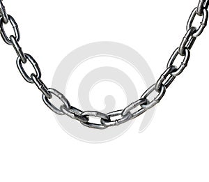 Metal chain isolated