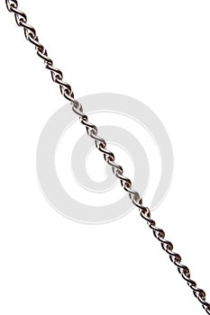 Metal chain isolated