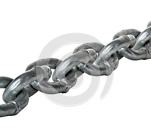 Metal chain isolated