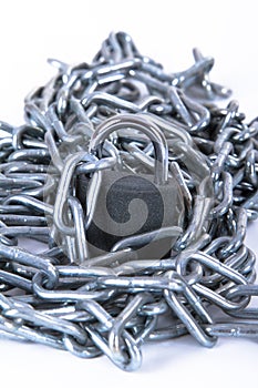 Metal Chain and Security Lock