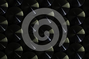Metal circle abstract. Stainless steel texture black silver texture pattern background