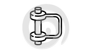 Metal clamp icon animation