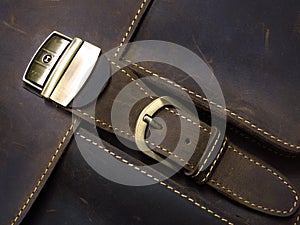 Metal Clasp on Leather Case