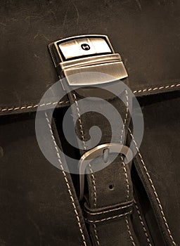 Metal Clasp on Leather Case