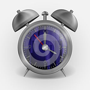 Metal Classic Style Alarm Clock.