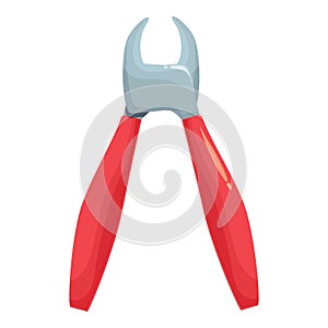 Metal claw cutter pet icon cartoon vector. Canine grooming