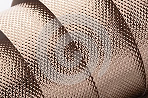 Metal coating and textured floor and backdrop