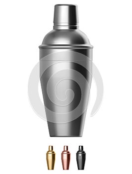 Metal cocktail shaker