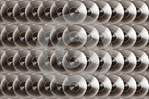 Metal concentric circles