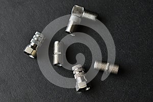 Metal connectors and plugs for TV cables