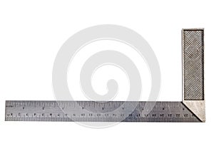 Metal construction square isolated on white background