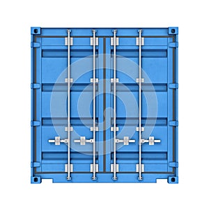 Metal container isolated on white background