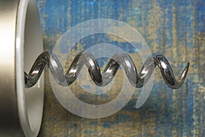 Metal corkscrew detail