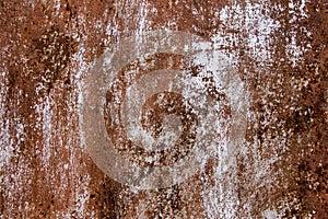 Metal corroded texture background. Rusty weathered painted sheet
