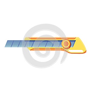 Metal cutter icon, cartoon style