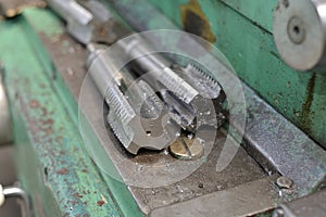 Metal cutting tools for turning and milling machines. Large diameter tap for internal threading