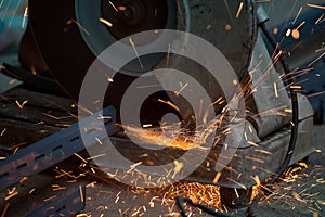 Metal cutting or welding in manufactory