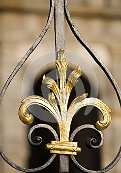 Metal decoration detail