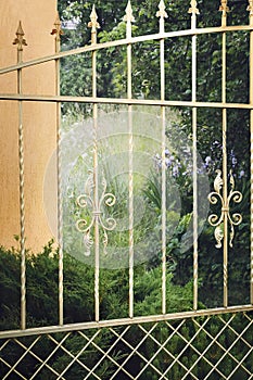 Metal decorative Fence with Door and Gate of Modern Style Design Metal Fence Ideas