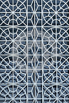 Metal decorative lattice for safety mounted on window